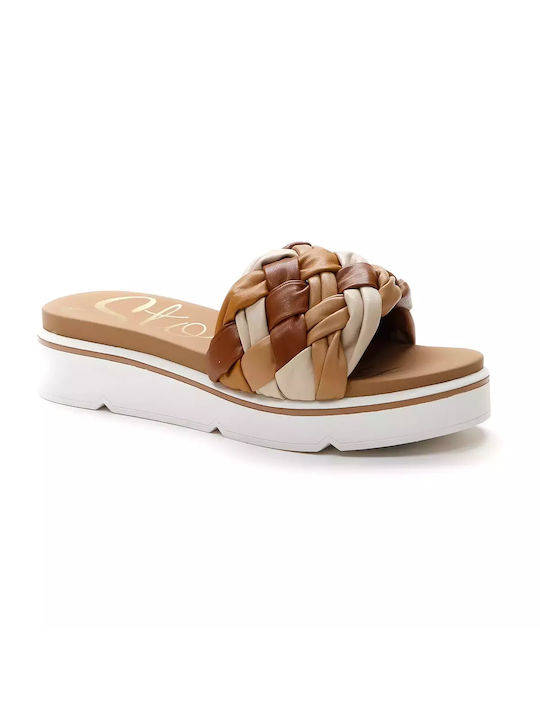 Stonefly Liberty 5 Women's Flat Sandals Flatforms in Brown Color