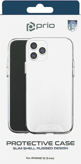 Prio Protective Cover Back Cover Σιλικόνης 1.3mm Διάφανο (iPhone 12 mini)