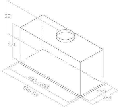 Elica Fold GR/A/52 Μηχανισμός Απορρόφησης 52cm Inox