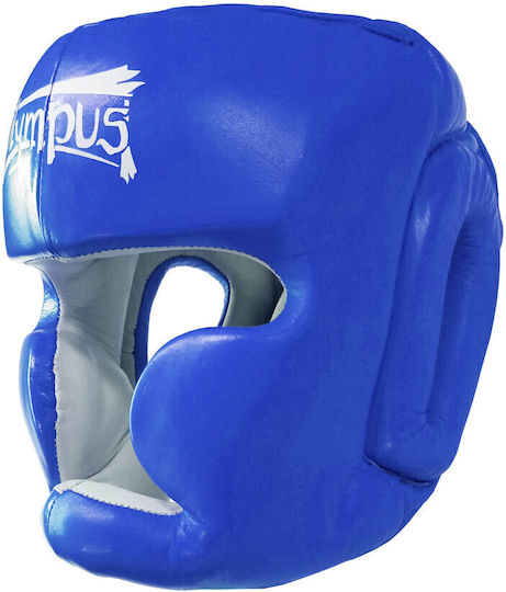 Olympus Sport Adult Full Face Boxing Headgear Leather Blue