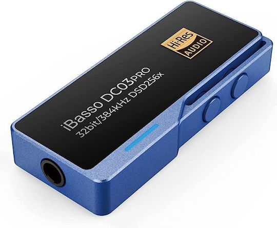 iBasso DC03 Pro Blue Φορητός Ψηφιακός Ενισχυτής Ακουστικών Μονοκάναλος με DAC, USB και Jack 3.5mm