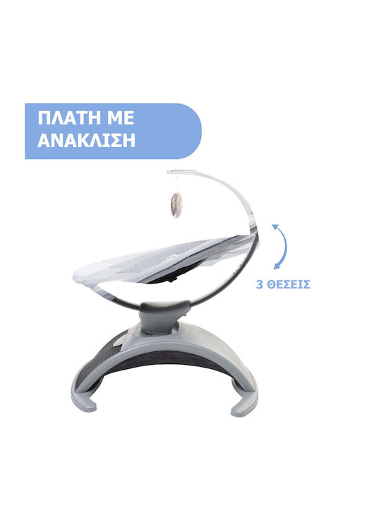 Chicco Ηλεκτρικό Relax Μωρού Comfy Wave με Μουσική Γκρι για Παιδί έως 9kg