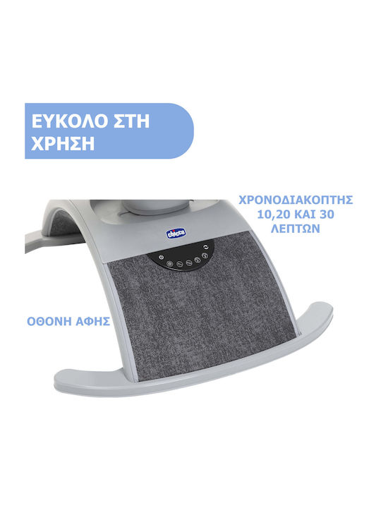 Chicco Ηλεκτρικό Relax Μωρού Comfy Wave με Μουσική Γκρι για Παιδί έως 9kg