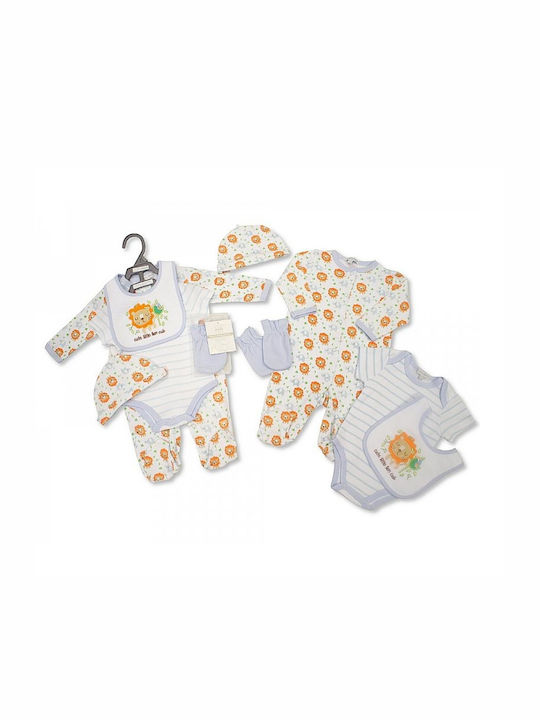 English Gift Set 100% cotton, 5 pieces - by Nursery time GP0793-BIG LION