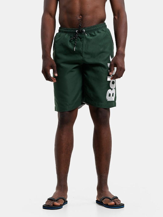 Men's Swimwear Shorts Green with Patterns