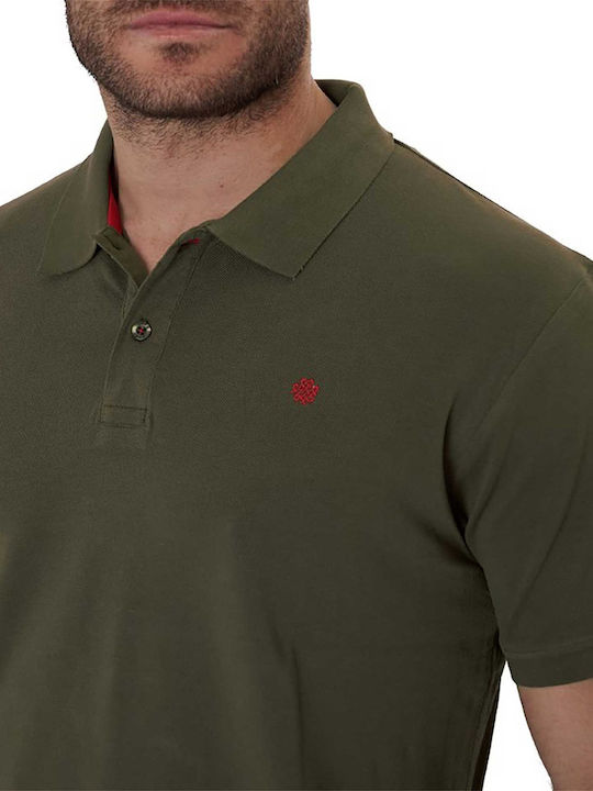 Dors Herren Kurzarmshirt Polo Khaki