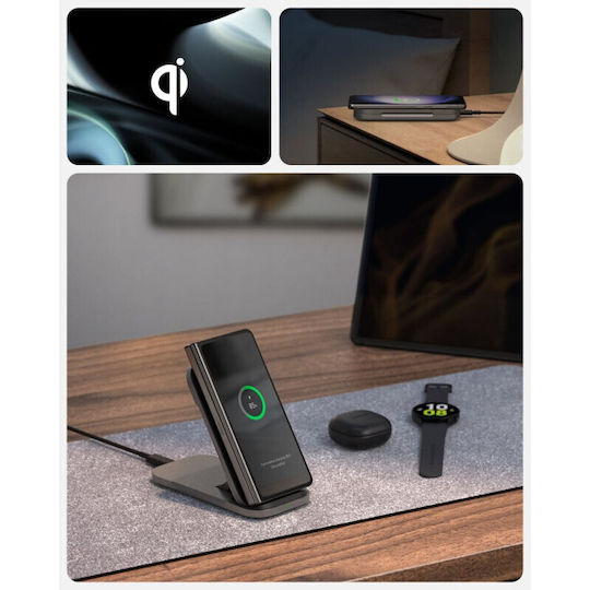 Spigen Ασύρματος Φορτιστής (Qi Pad) 15W Μαύρος (ArcField PF2201)