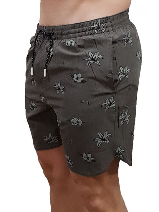 Men's Swimwear Shorts Black with Patterns