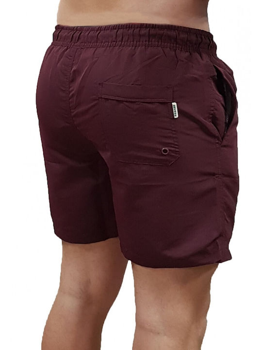 Rebase Herren Badebekleidung Shorts Burgundisch