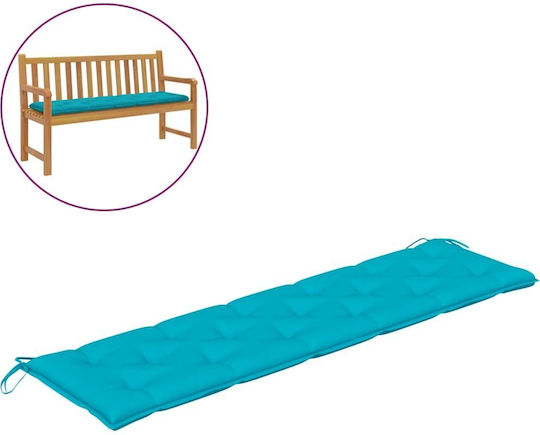 vidaXL Wasserdichtes Sitzbank-Kissen mit Rückenlehne Grün 2Stück 180x50cm