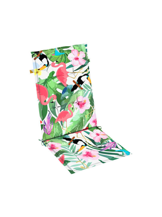 vidaXL Perna Scaunului De Grădină Cu Spătar Multicolor 2 Buc 120x50 Cm