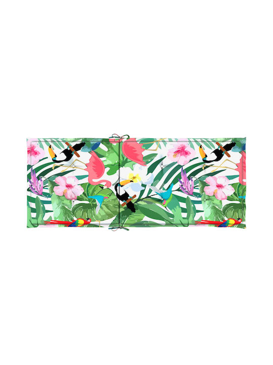 vidaXL Perna Scaunului De Grădină Cu Spătar Multicolor 2 Buc 120x50 Cm