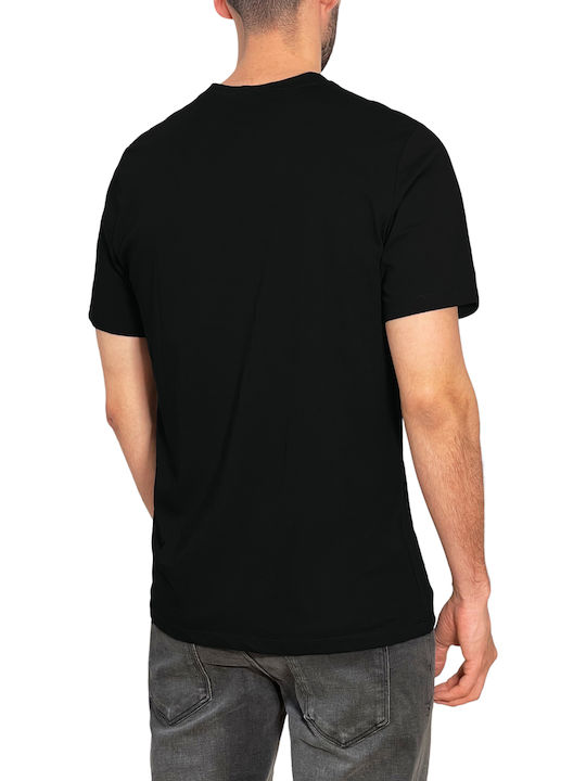 3Guys Herren T-Shirt Kurzarm Schwarz