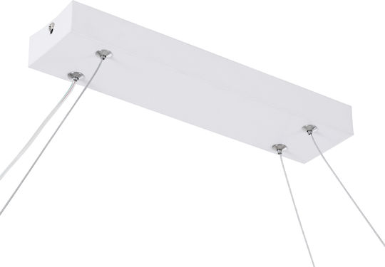 GloboStar Bolivar Висящо Осветително Тяло Бял 120x30см.