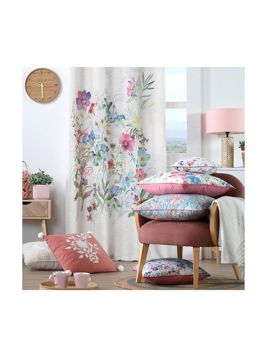 Sofa Cushion S-F Magnolia 100% Cotton Pink 45x45cm