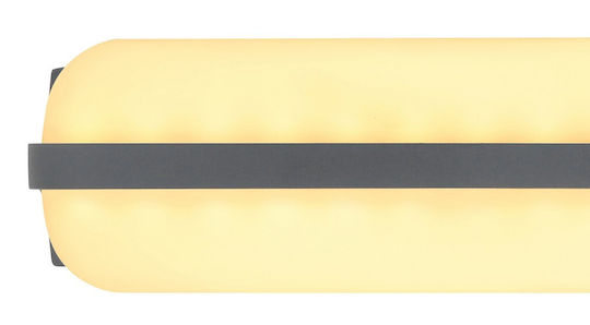 Globo Lighting Honna Wall-Mounted Outdoor Ceiling Light LED IP54 20W with Warm White Light 26x6.1εκ.