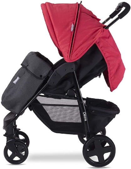 Lorelli Olivia Basic Καρότσι Μωρού Kατάλληλο από 6+ Mηνών Mars Red