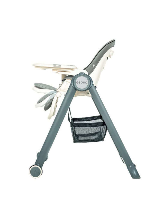 Espiro Penne Foldable Baby Highchair with Adjustable Height 05 Turquoise