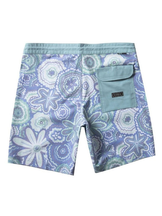 Vissla Men's Swimwear Bermuda Light Blue with Patterns