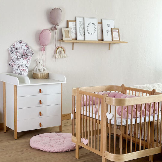 Scandi Βρεφική Συρταριέρα με 4 Συρτάρια Λευκή 80x50x85cm