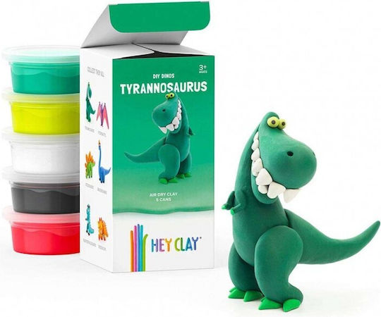 Hey Clay Dinos Tyrannosaurus Rex Multicolour Modelling Clay for Kids