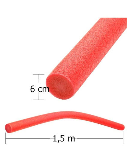 Summertiempo Swimming Pool Noodle Foam 150x6cm In Red Colour