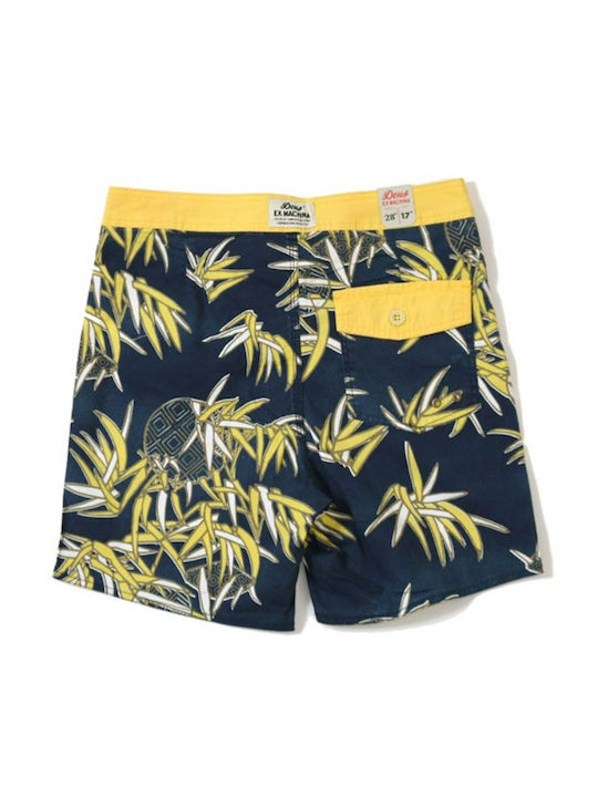 DEUS EX MACHINA MIYAGI 17" BOARDSHORTS BLAU GELB