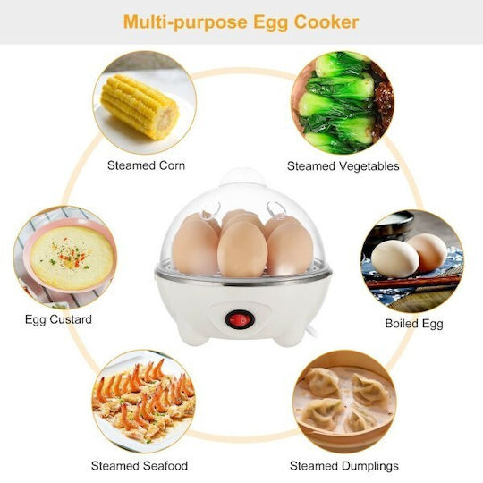 Egg Cooker with 7 Eggs Capacity White