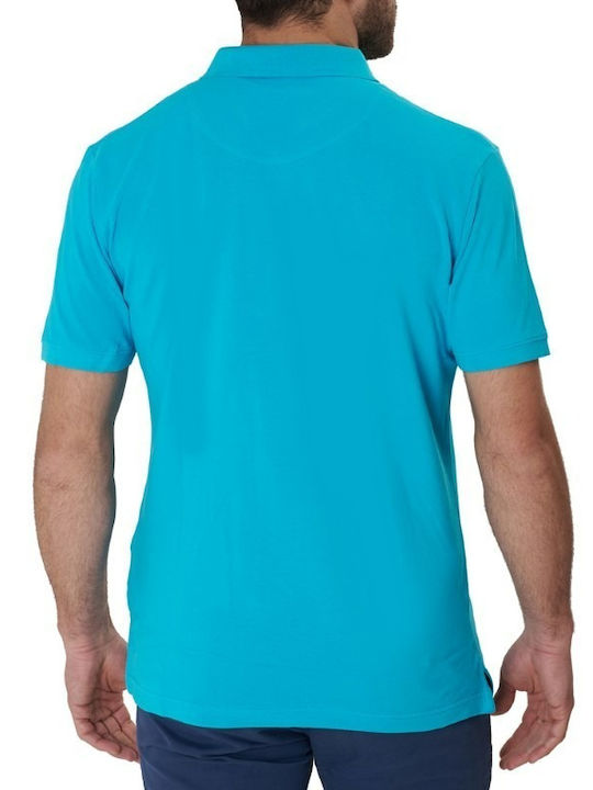 Dors Herren Kurzarmshirt Polo Hellblau