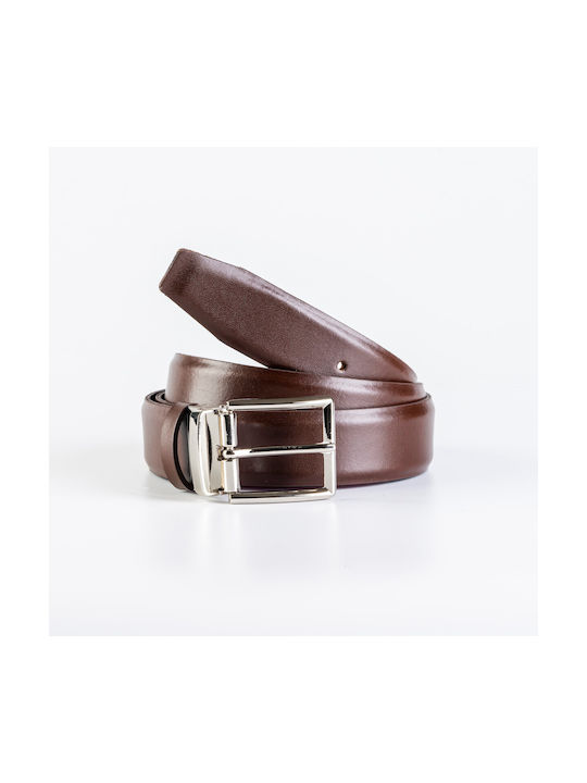 HAND HAND-MADE HIGH-QUALITY HIGH-QUALITY SINGLE-HEADED MEN'S LEATHER BAND WITH SEMI-GRAWN WITH GRASS - Brown
