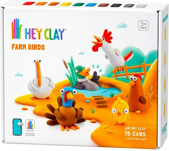Hey Clay Farm Birds Children's Clay Multicolourς