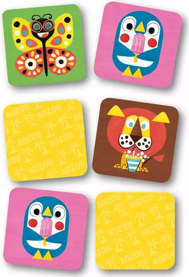 Επιτραπέζιο Παιχνίδι My Little Game Memory Animals για 2-4 Παίκτες 4+ Ετών (FR) Auzou