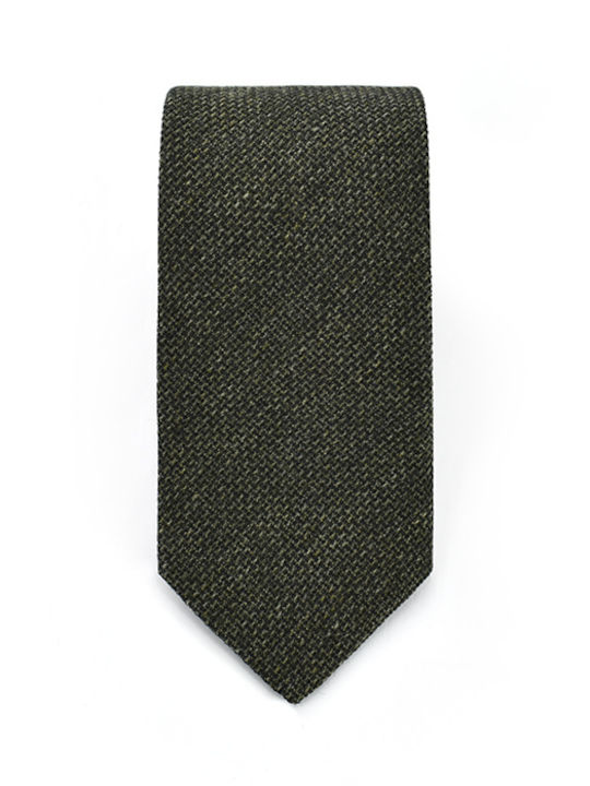 Silk tie Monte Napoleone MNc067 Monte Napoleone Olive oil