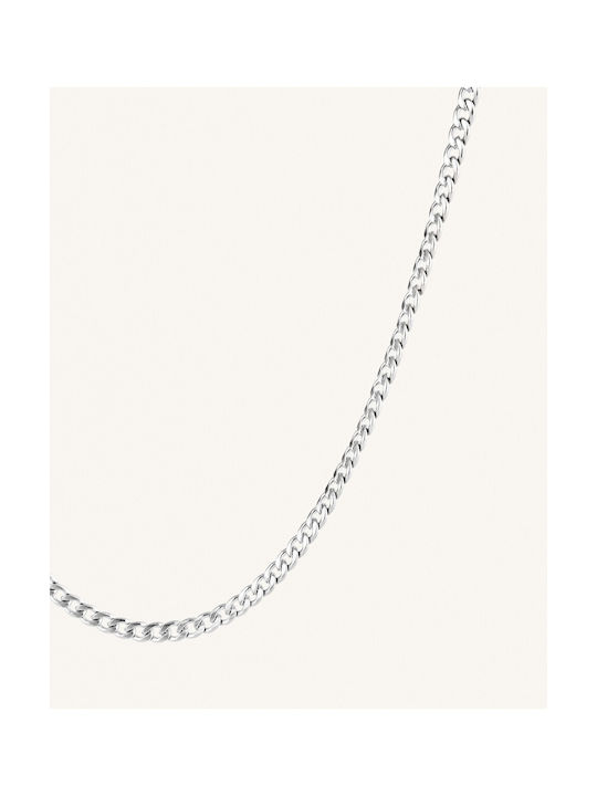 Necklace Chain Silver Basic 1.2cm