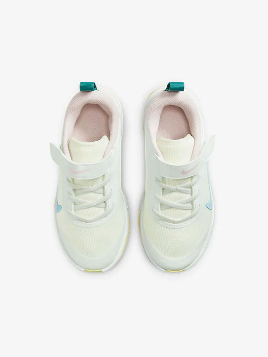 Omni Multi Court Ps Kids Sports Shoes Running with Hoop & Loop Closure Summit White / Citron Tint / Mineral Teal / Cobalt Bliss