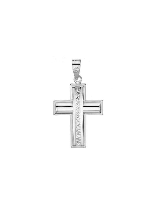 White gold cross ST185 9 Carat