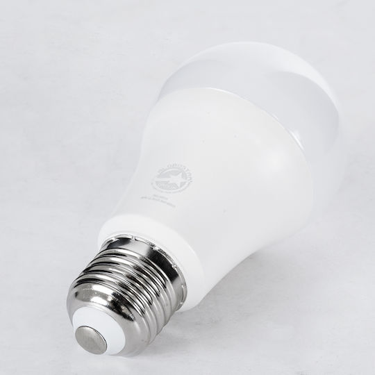 GloboStar LED крушка 15W 119mm за фасунга E27 и форма A60 Топло бяло 1410лм Димируем