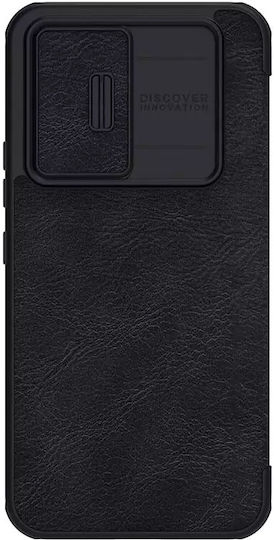 Nillkin Qin Pro Leather Buchen Sie Synthetisches Leder 0.2mm Schwarz (Galaxy A54)