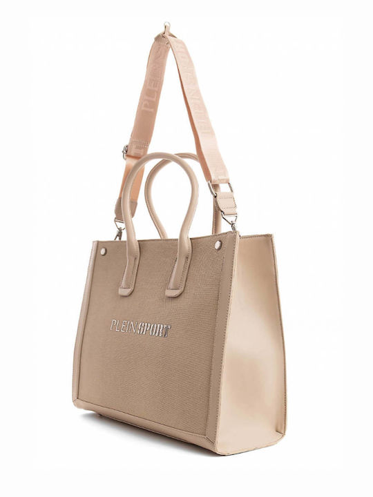 Plein Sport Damen Tasche Tote Hand Beige