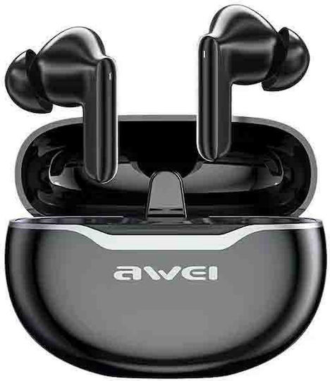 Awei T50 In-ear Bluetooth Handsfree Earphones with Sweat Resistance and Charging Case Black
