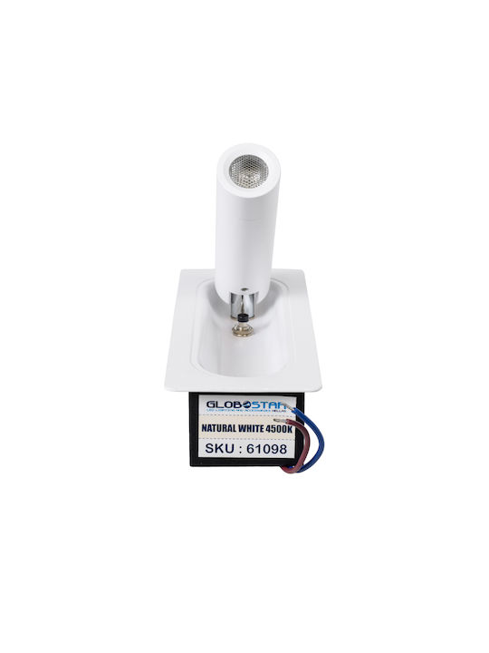 GloboStar Manhattan Modern Leuchte Wand mit Integrierter LED und Neutralweißes Licht 7x17cm