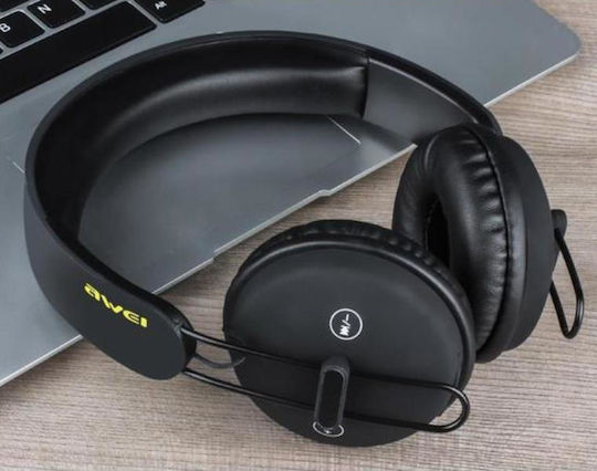 Awei A800BL Wireless / Wired On Ear Headphones with 5 hours of Operation Black