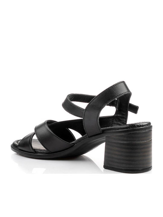 Leder Sandalen Schwarz