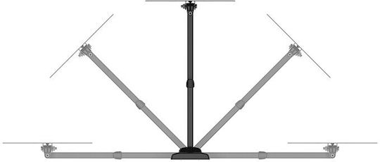 Meliconi Flatstyle FDR 200 Βάση Τηλεόρασης Τοίχου με Βραχίονα έως 40" και 25kg