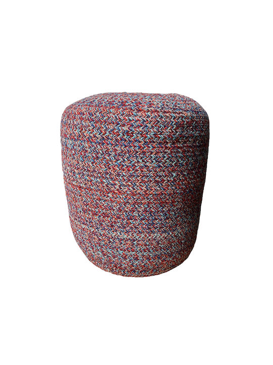 Hocker Für das Wohnzimmer Gepolstert mit Stoff Mehrfarbig 40x40x40cm