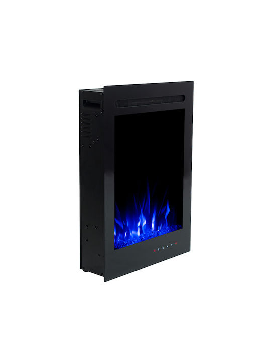 Hitense 32 Wall Mounted Electric Fireplace 1600W 47.2x65.7cm Black