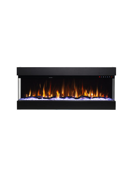 Hitense 43 Wandmontiert Elektrischer Kamin 1600W 110.2x48.4cm Schwarz