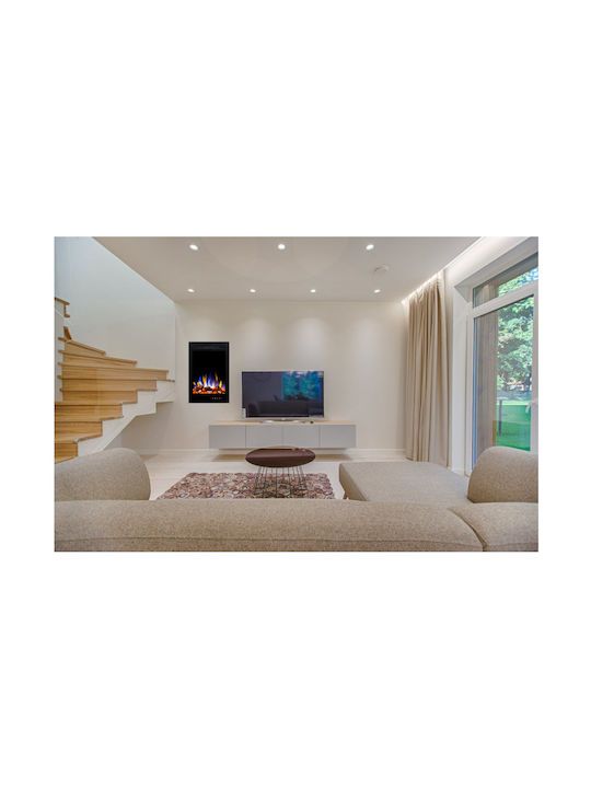 Hitense 32 Wall Mounted Electric Fireplace 1600W 47.2x65.7cm Black