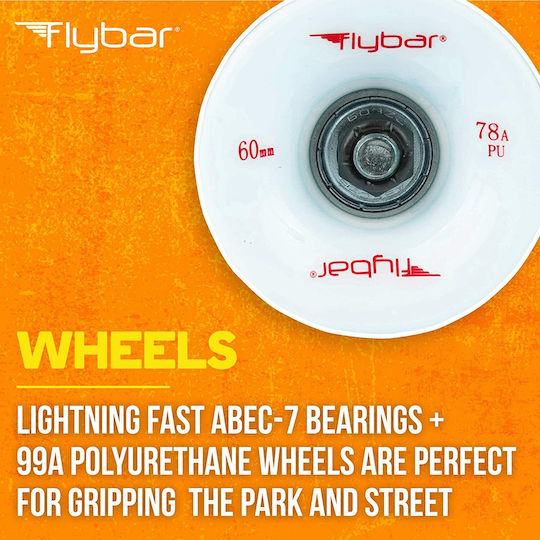 Flybar Kick Board 8" Complete Shortboard Πολύχρωμο