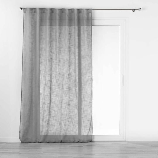 Douceur d'Intérieur Curtain with Tab Top L-C Haltona Gray 140x240cm
